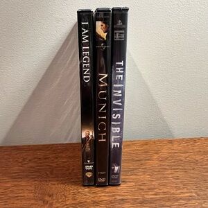 Lot of 3 DVDs - I Am Legend, Munich, The Invisible